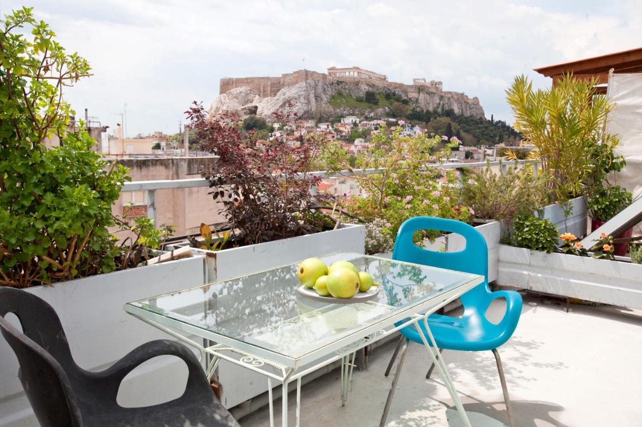 Stunning Studio With Acropolis And Parthenon View Apartment Athens Ngoại thất bức ảnh