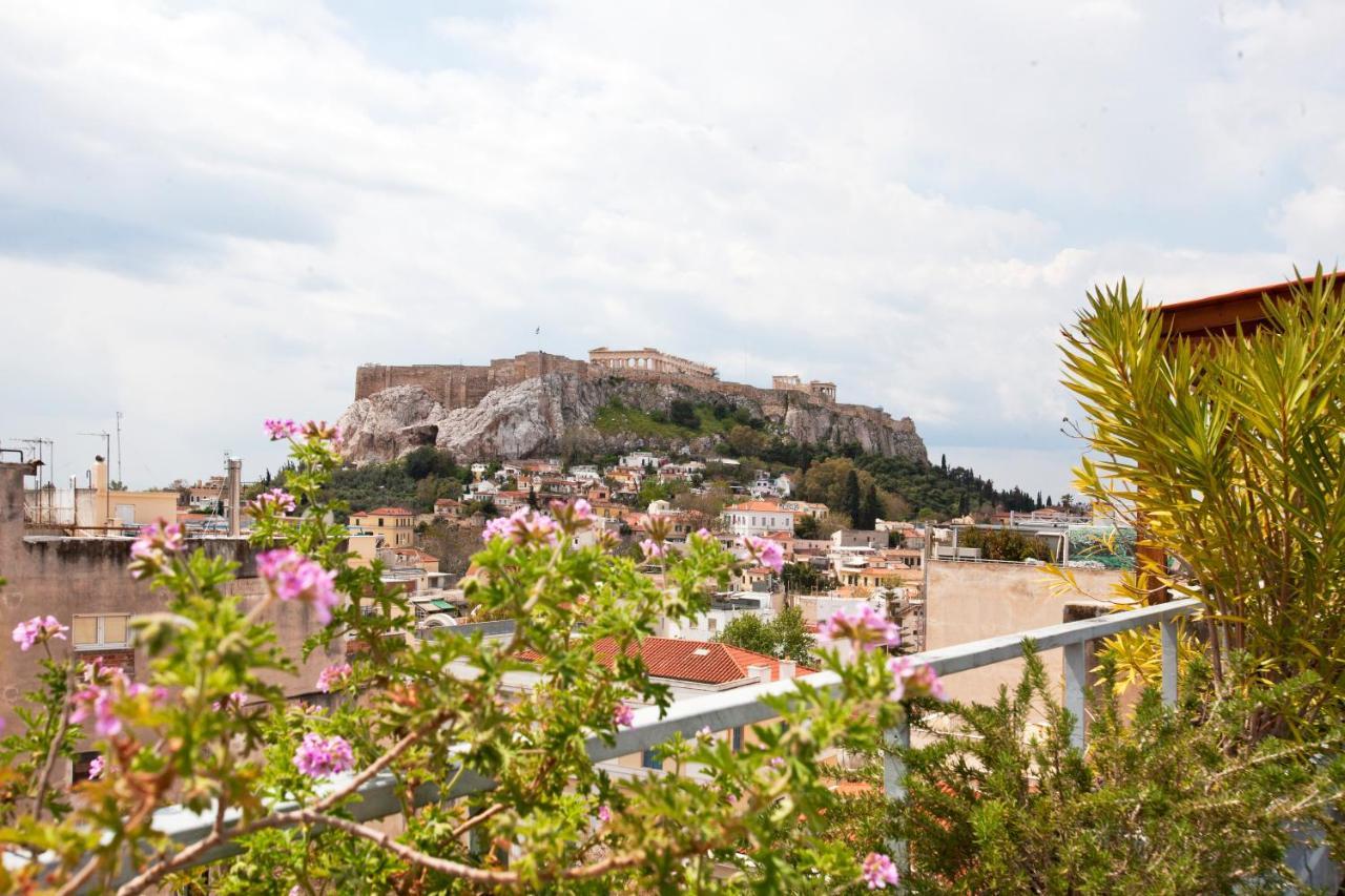 Stunning Studio With Acropolis And Parthenon View Apartment Athens Ngoại thất bức ảnh