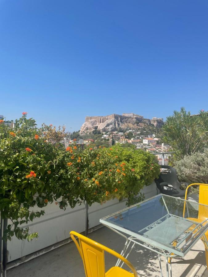 Stunning Studio With Acropolis And Parthenon View Apartment Athens Ngoại thất bức ảnh