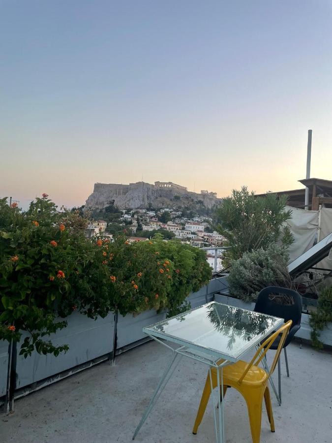 Stunning Studio With Acropolis And Parthenon View Apartment Athens Ngoại thất bức ảnh