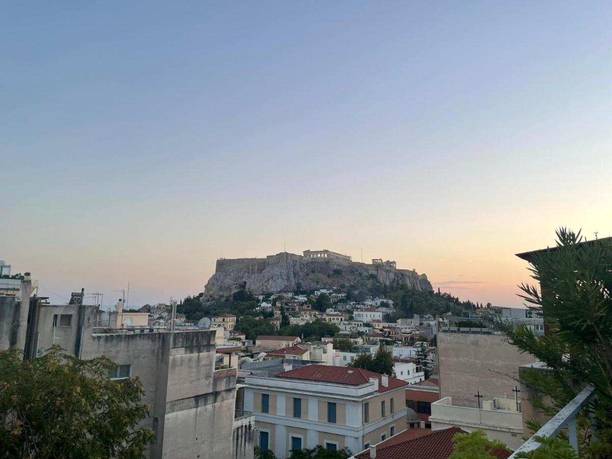 Stunning Studio With Acropolis And Parthenon View Apartment Athens Ngoại thất bức ảnh