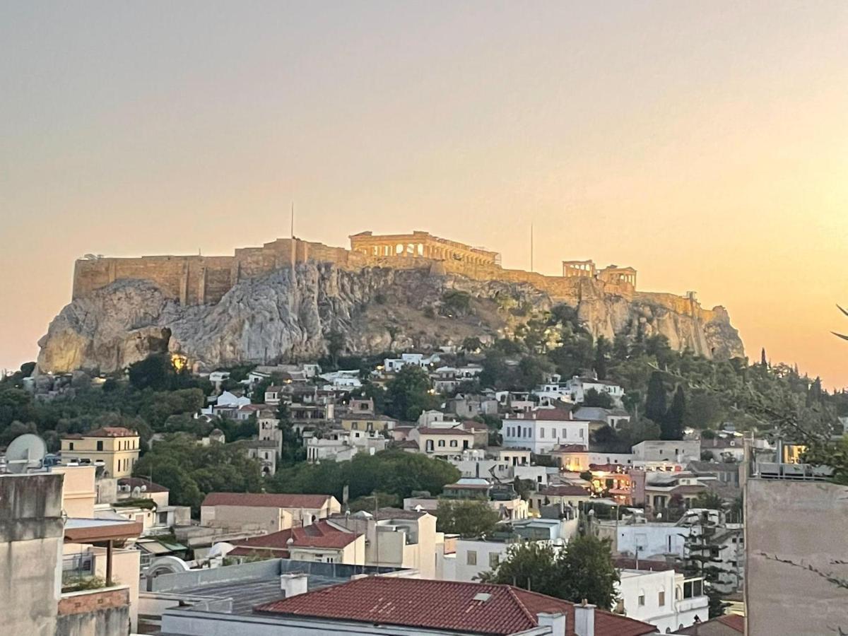 Stunning Studio With Acropolis And Parthenon View Apartment Athens Ngoại thất bức ảnh