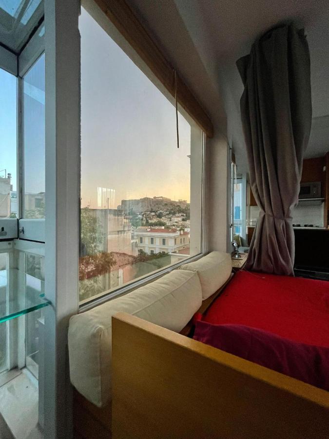 Stunning Studio With Acropolis And Parthenon View Apartment Athens Ngoại thất bức ảnh